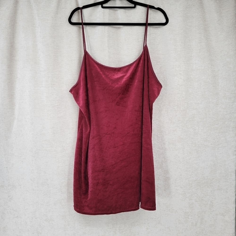 Secret Treasures Women's Vintage Velvet Fabric Slip Dress Negligee Plus Size 1X